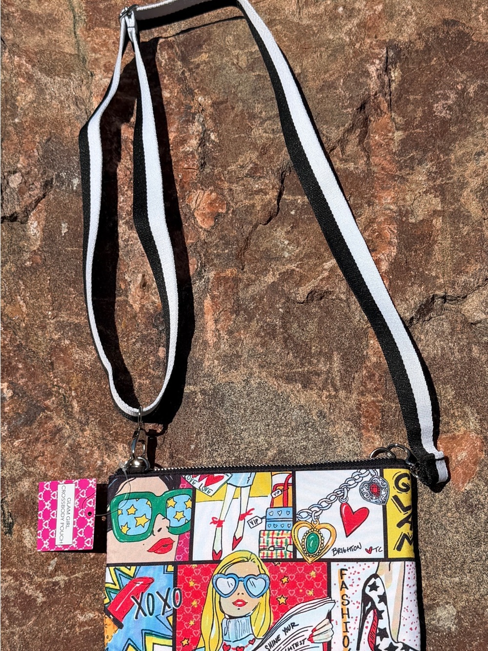 Brighton Glam Girl Crossbody Pouch NWT Fashionista Phone Bag Tom Clancy